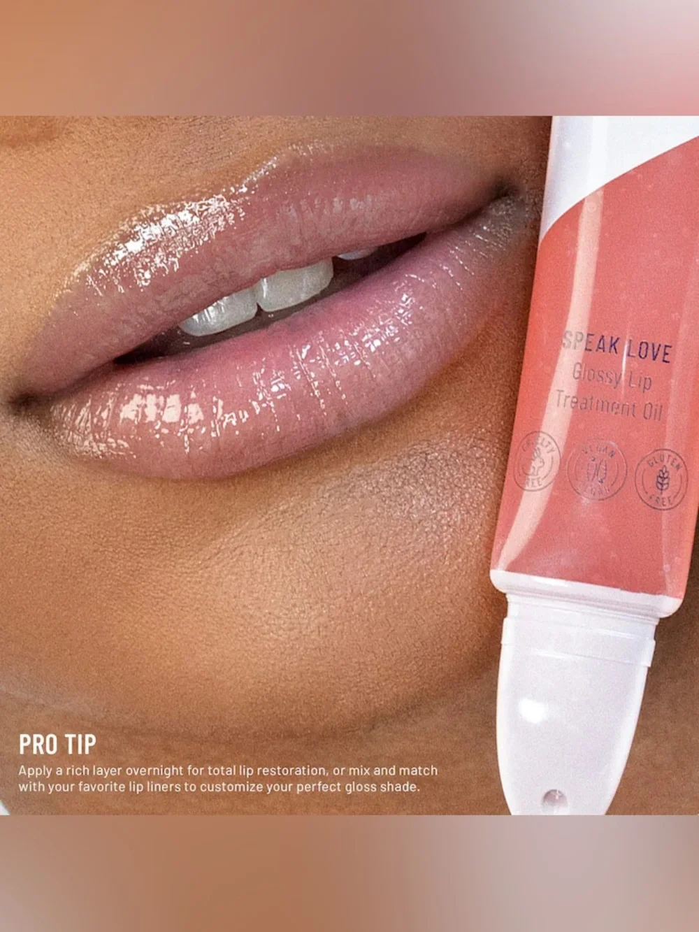 NIB LYS Beauty Speak Love Glossy Lip Treatment Oil